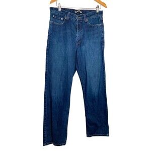 L.L. Bean Natural Fit Blue Denim Jeans Women's Size 32 Dash Wash